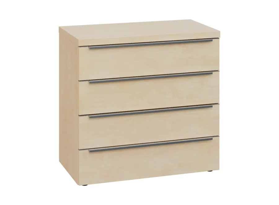 SIN 2 - 84Z kancelářská skříň, 4-zásuvková, 770x800x400, bříza světlá